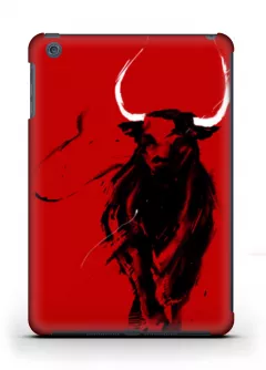 Красный чехол с быком для iPad mini 1/2/3