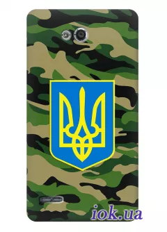 Чехол для LG L80 - Военный Герб Украины