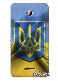 Чехол для Lenovo A356 - Флаг и Герб Украины