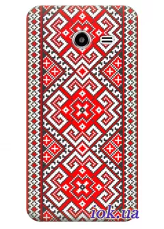 Чехол для Galaxy Core 2 (G3558) - Украинская вышиванка