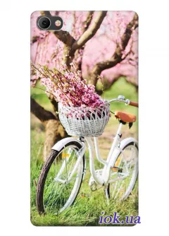Чехол для Meizu U20 - Цветочный велосипед
