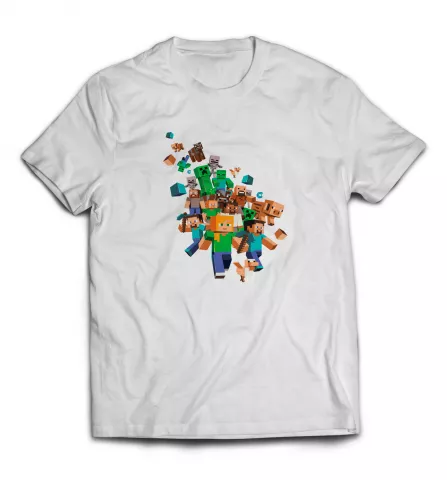  Белая футболка - Персонажи | Minecraft