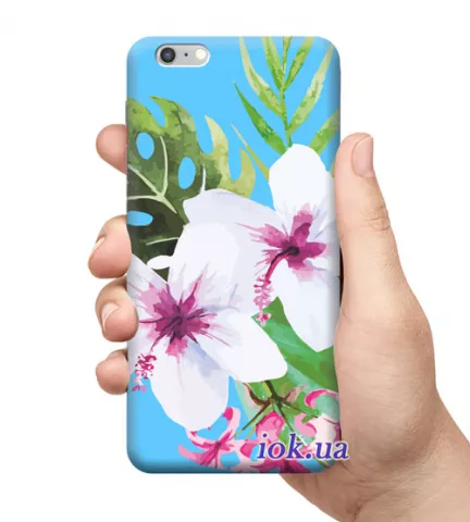 Чехол для смартфона с принтом - Экзотические цветы