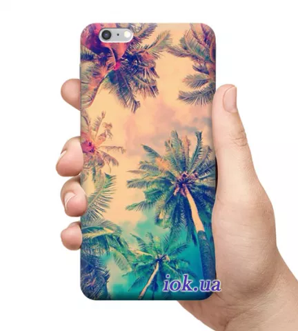 Чехол для смартфона с принтом - Пальмовый рай
