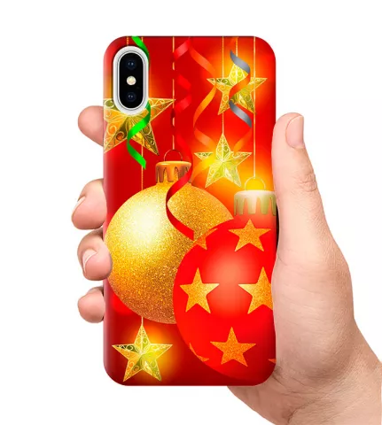 Чехол для смартфона с принтом - Christmas balls