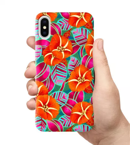 Чехол для смартфона с принтом - Яркие цветы
