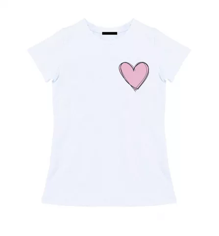 Женская футболка - Большое сердце