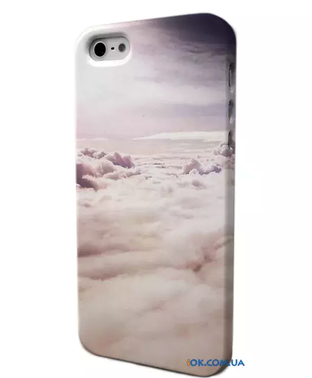 Пластиковая накладка с красивым принтом на iPhone 5/4S/4 - Облака