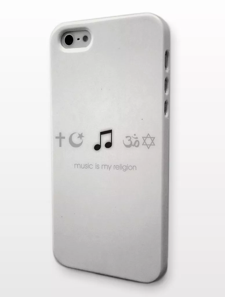 Авторский чехол на Айфон 4, 4с, 5 - Music is my religion