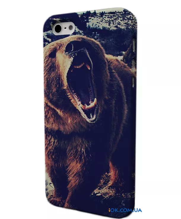 Дизайнерский чехол "Крутой медведь" для iPhone