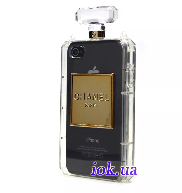 Силиконовый чехол баночка духов Шанель для iPhone 4/4S