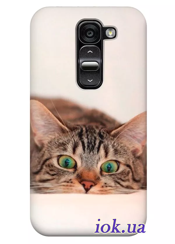 Женский чехол для LG G2 Mini с котом