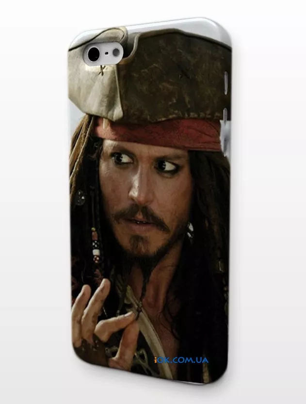 Накладка на iPhone 4/4S/5 - Пираты карибского моря, Джонни Депп