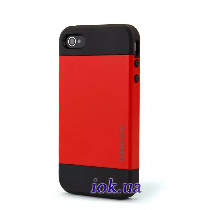 Чехол SGP Slim Armor для iPhone 4/4S, красный