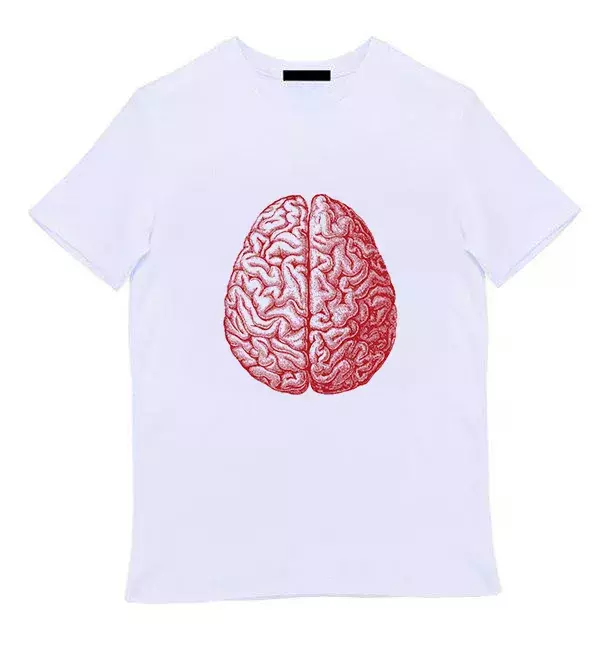 Белая футболка - Brain