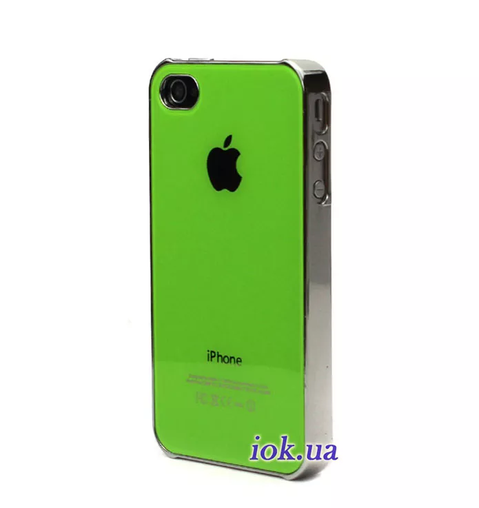 Чехол для iPhone 4/4S, зеркальный, зеленый