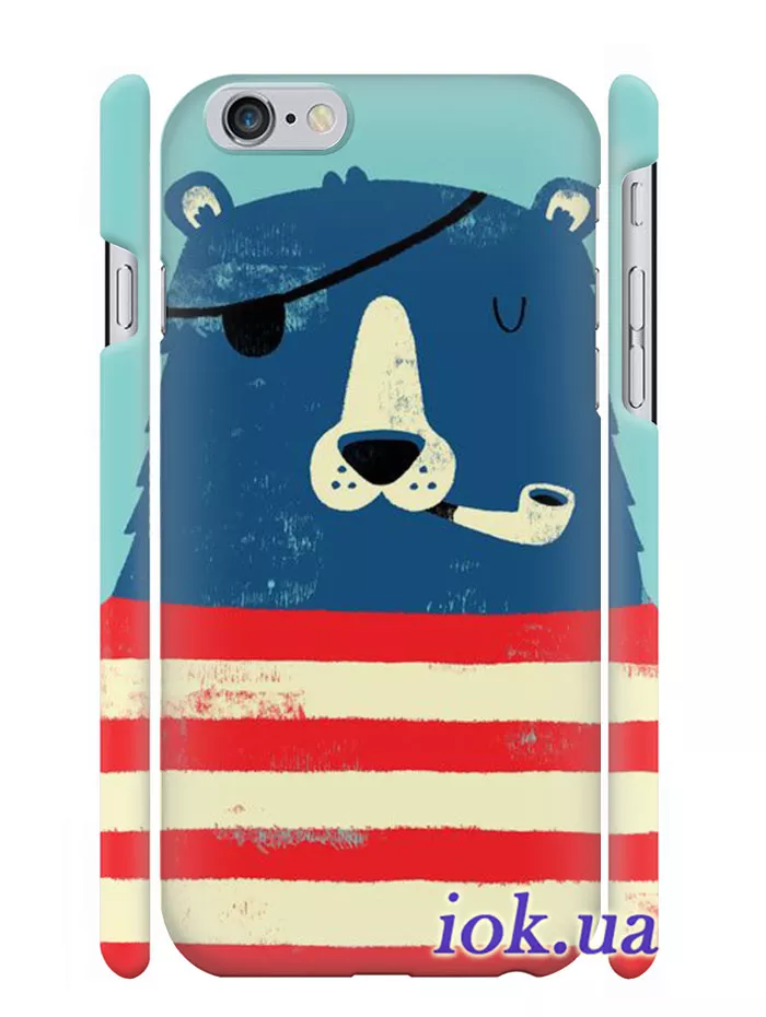 Чехол с медведем моряком для iPhone 6/6S Plus