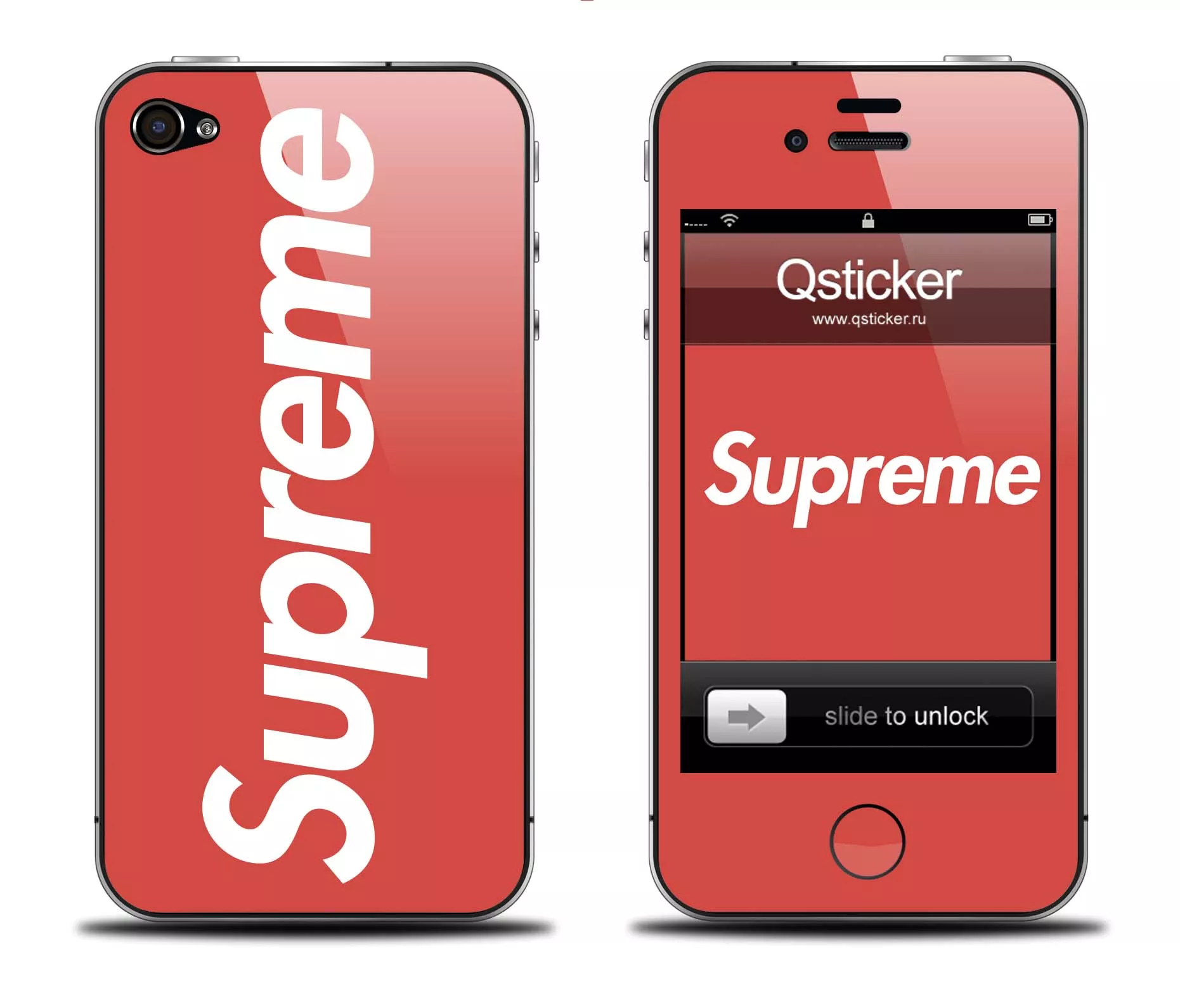 Винилка Supreme для iPhone 4/4S
