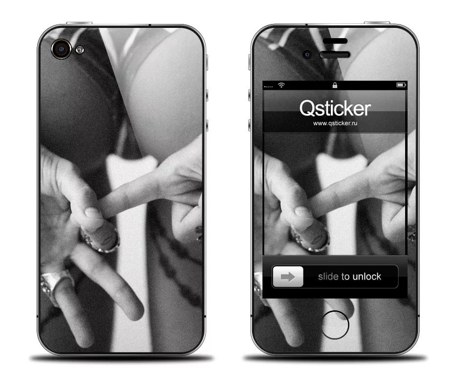 iPhone 4/4S виниловая наклейка - Flag by Tikhomirov Production