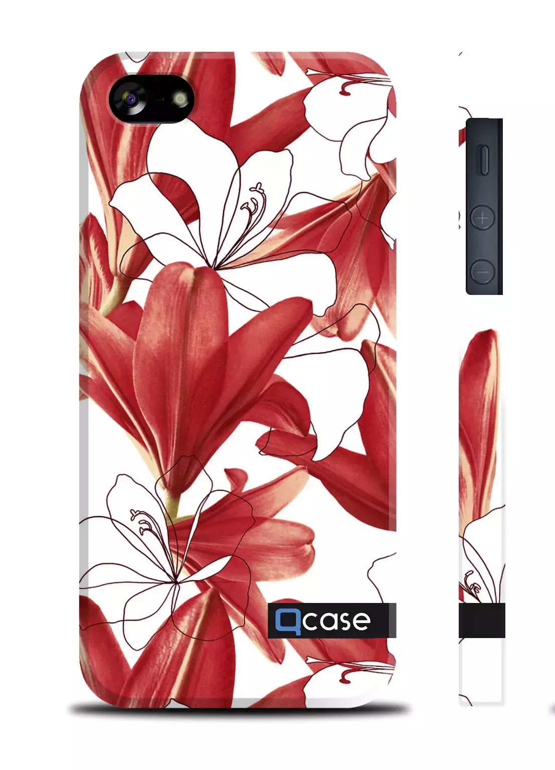 Чехол яркий цветочный принт для Apple iPhone 5/5S - marimekko Flowers