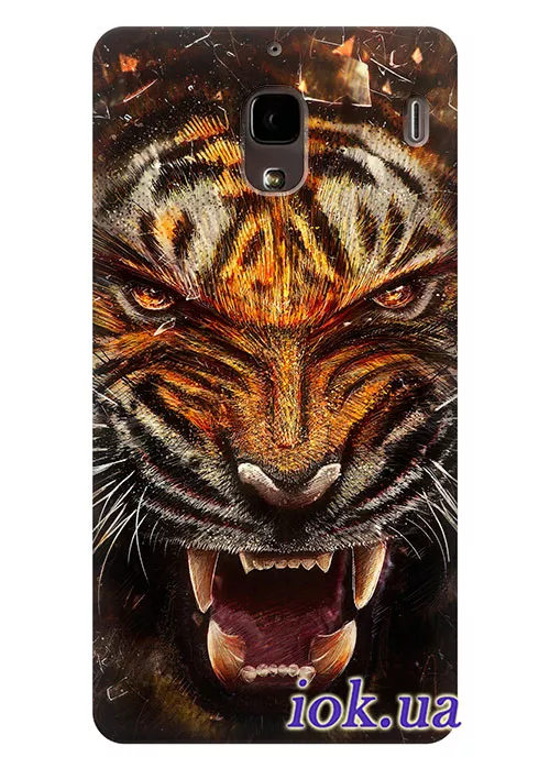 Чехол для Xiaomi Redmi 1S - Злой Тигр