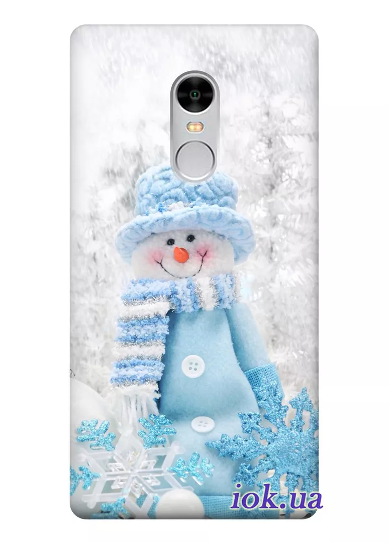 Бампер для Xiaomi Redmi Note 4 - Снеговичёк