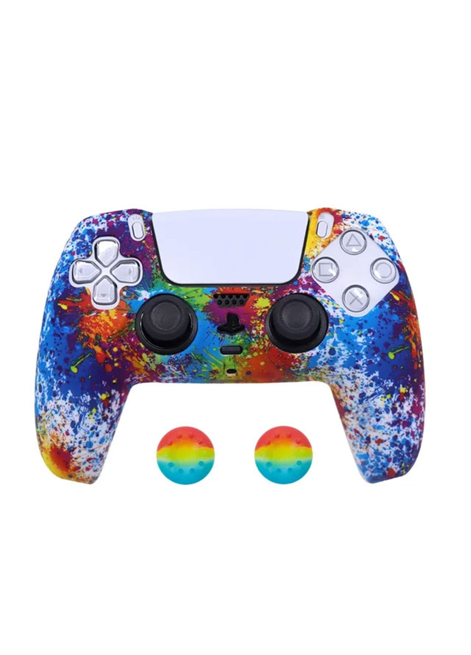 Чехол для Sony PlayStation 5 Dualsense - Взрыв красок