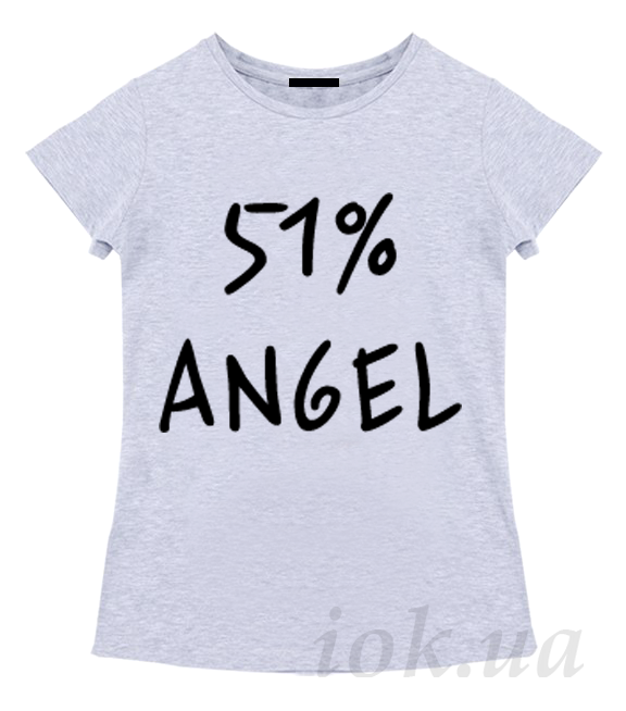 Женская футболка - 51% ангел