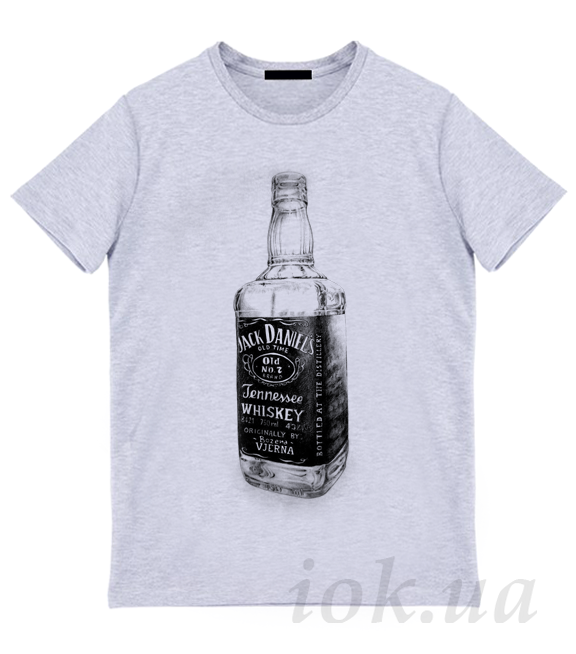 Jack Daniel's whiskey на футболке