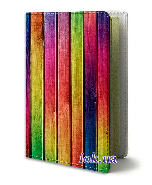Обложка для паспорта с яркими досками