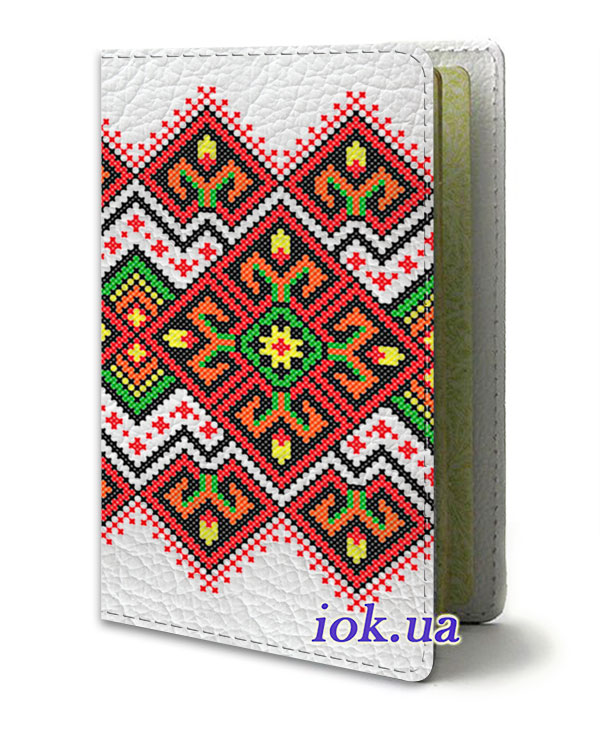 Обложка для паспорта - Украинские узоры