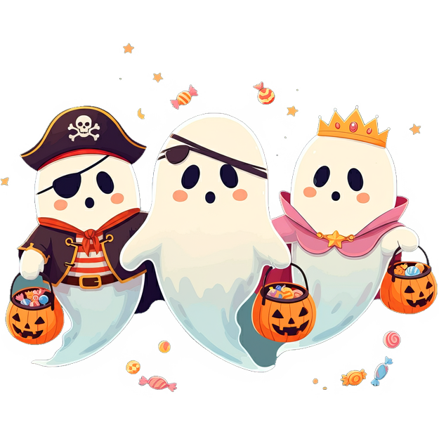 Хэллоуин (Halloween) - Приведения Ghosts 3