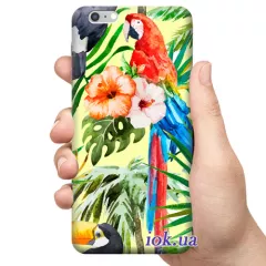 Чехол для смартфона с принтом - Яркий попугай