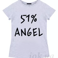 Женская футболка - 51% ангел