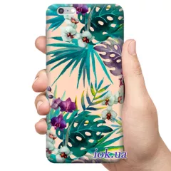 Чехол для смартфона с принтом - Тропические цветы