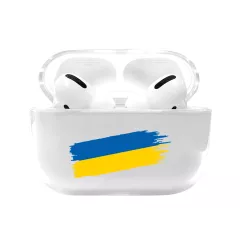 Красивый чехол для Apple AirPods Pro с желто голубым флагом Украины