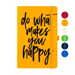 Блокнот с надписью Do what makes you happy / Делай то, что делает тебя счастливым
