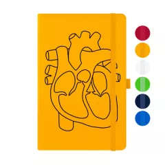Классный блокнот с оригинальной графикой - Сердце