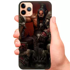 Накладка для телефона из силикона - World of Warcraft WoW Ворлд оф Варкрафт ВоВ Grommash орк орды Громмаш Адский Крик