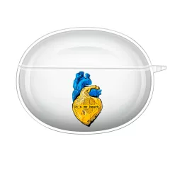 Красивый силиконовый чехол для OPPO Enco Free2 с прикольной картинкой - It's my heart