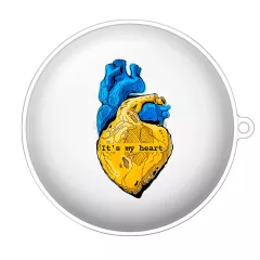 Красивый силиконовый чехол для OPPO Enco W31 с прикольной картинкой - It's my heart