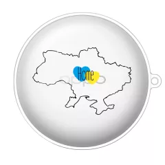 Чехол для OPPO Enco W31 с красивой картинкой - Карта Украины "Home"