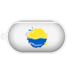 Заказать чехол для Samsung Galaxy Buds+ с красивой картинкой - Украинский закат солнца с птицами