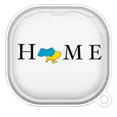 Силиконовый чехол для Samsung Galaxy Buds 2 с красивой картой Украины - Home