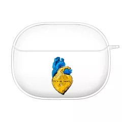 Красивый силиконовый чехол для Xiaomi FlipBuds Pro с прикольной картинкой - It's my heart