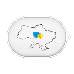 Чехол для Xiaomi Mi True Wireless Earbuds Basic 2 с красивой картинкой - Карта Украины "Home"