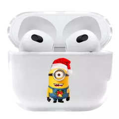 Чехол для Airpods 3 - Новогодний Миньон