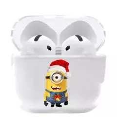 Чехол для Airpods 4 - Новогодний Миньон