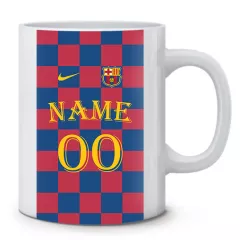 Чашка - ФК Барселона  / Ваше имя + Номер