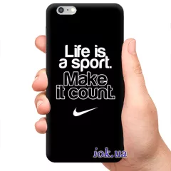 Чехол для смартфона с принтом - Life is a sport